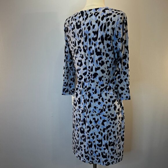ELLEN TRACY Women's True Blue Leopard Expression Dress - Size PL - NWT - Picture 5 of 6